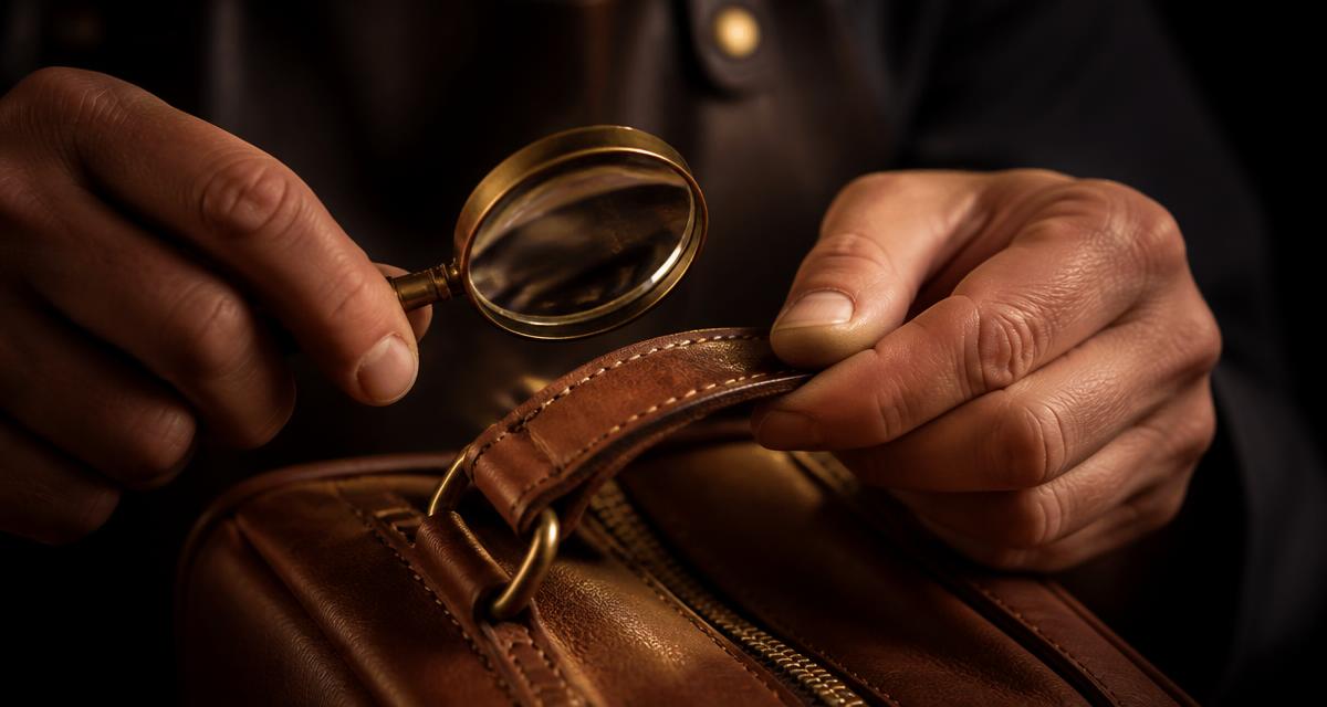Contrôle qualité des coutures d'un sac commandé via un lien caché